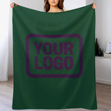 Custom Green Purple Blanket