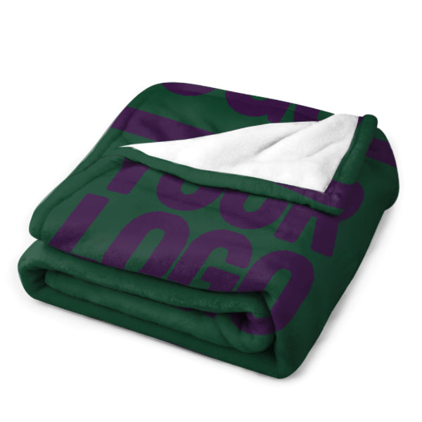 Custom Green Purple Blanket
