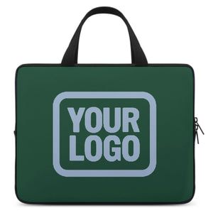 Custom Green Light Blue Laptop Bag