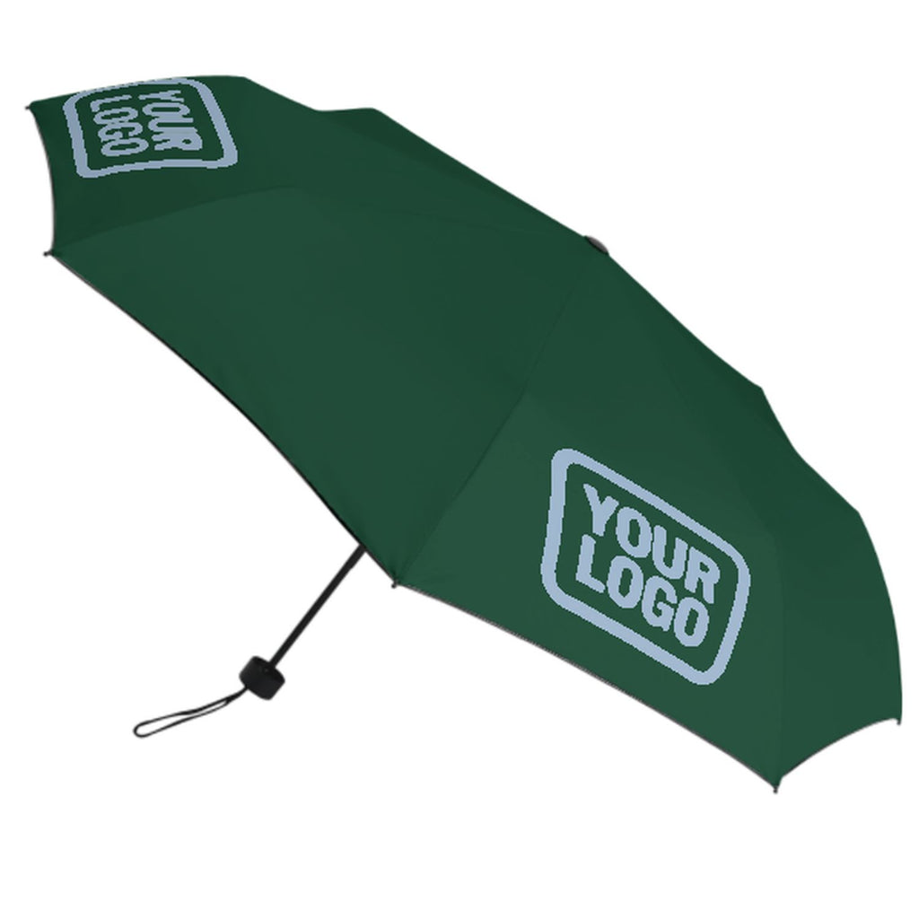 Custom Green Light Blue Automatic Umbrella