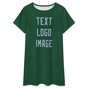 Custom Green Light Blue Nachthemd