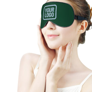 Custom Green Light Blue Sleep Mask