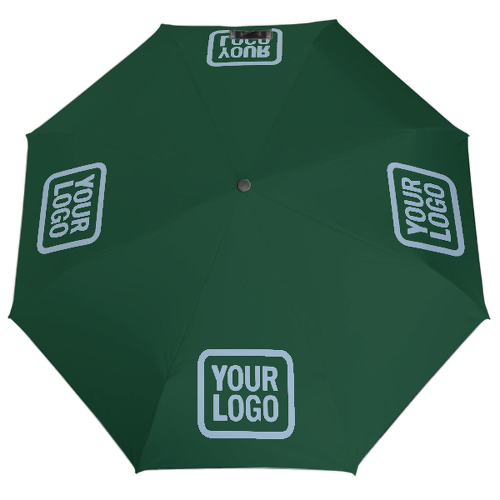 Custom Green Light Blue Automatic Umbrella