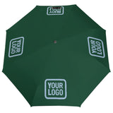 Custom Green Light Blue Automatic Umbrella