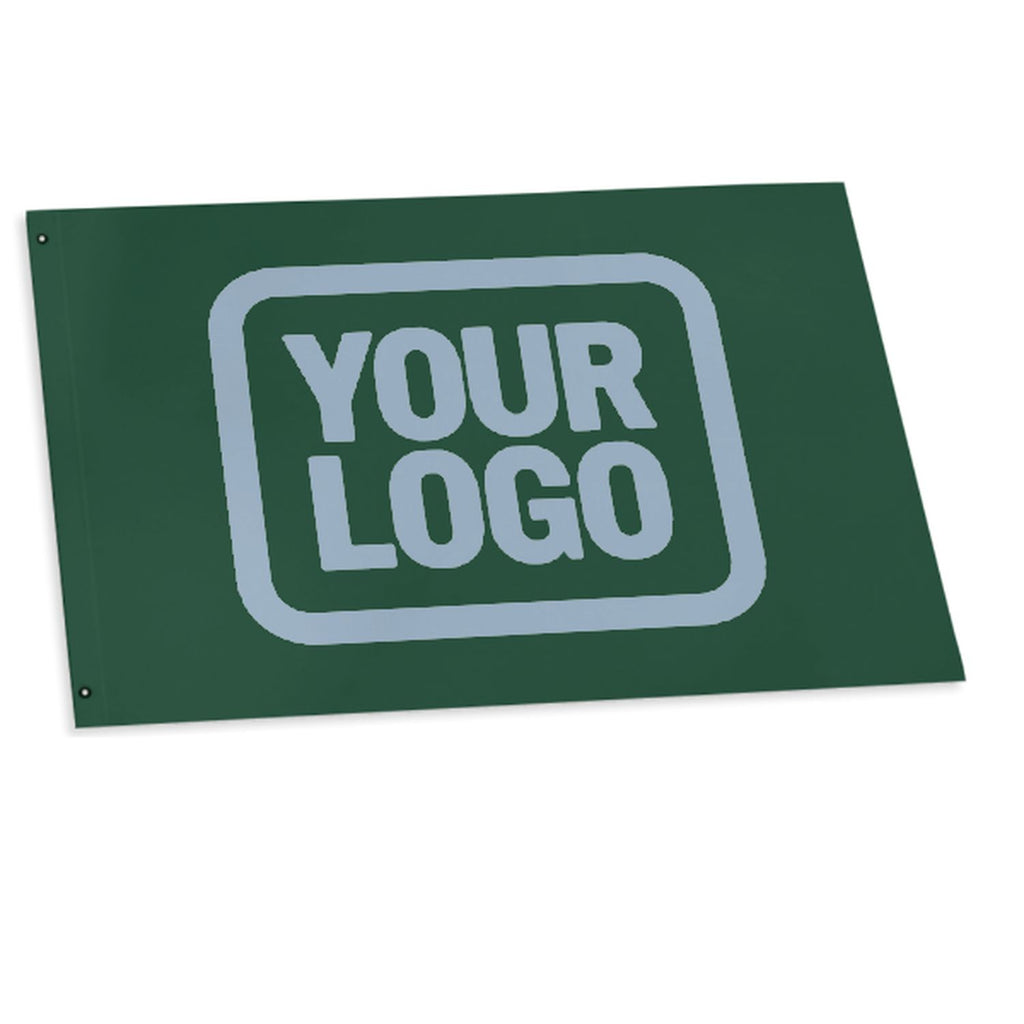 Custom Green Light Blue Flag