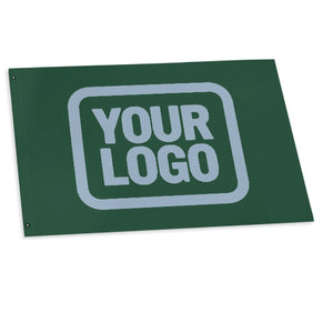 Custom Green Light Blue Flag