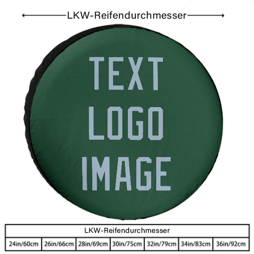 Custom Green Light Blue Truck Tires