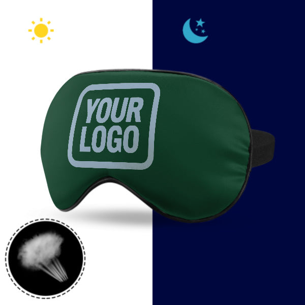 Custom Green Light Blue Sleep Mask
