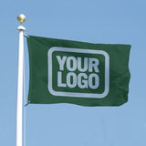 Custom Green Light Blue Flag