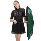 Custom Green Light Blue Automatic Umbrella