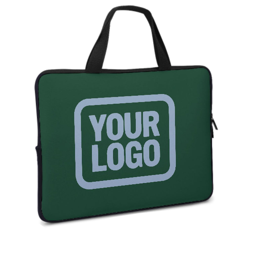 Custom Green Light Blue Laptop Bag
