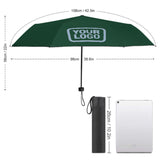 Custom Green Light Blue Automatic Umbrella