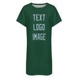 Custom Green Light Blue Nachthemd