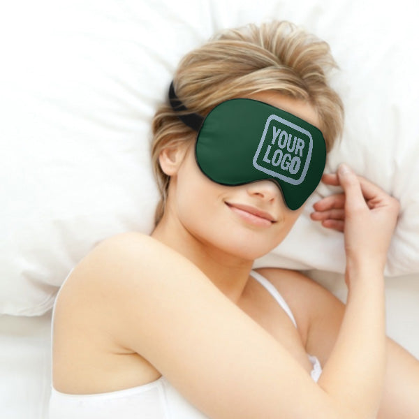 Custom Green Light Blue Sleep Mask