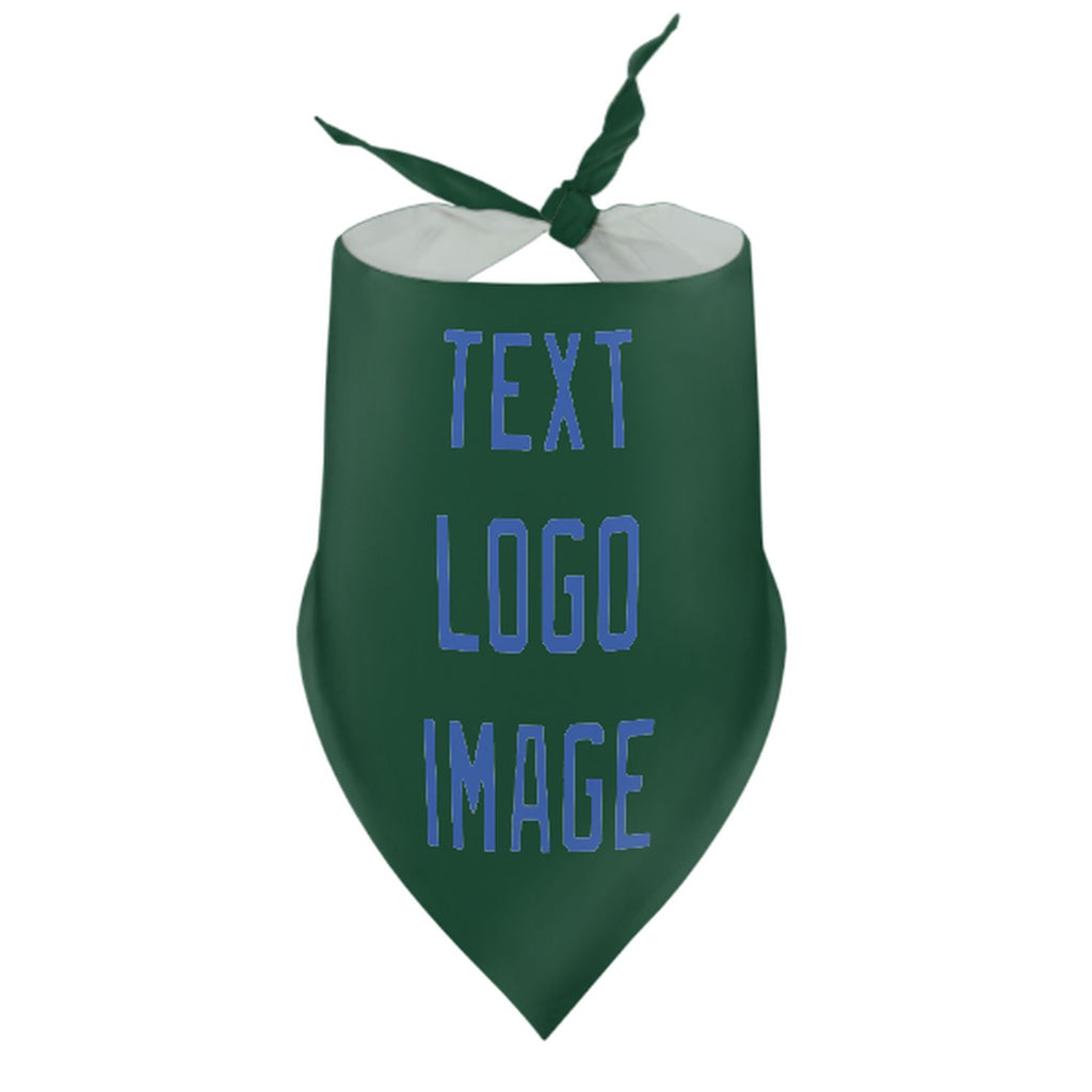 Custom Green Sky Blue Pet Scarf