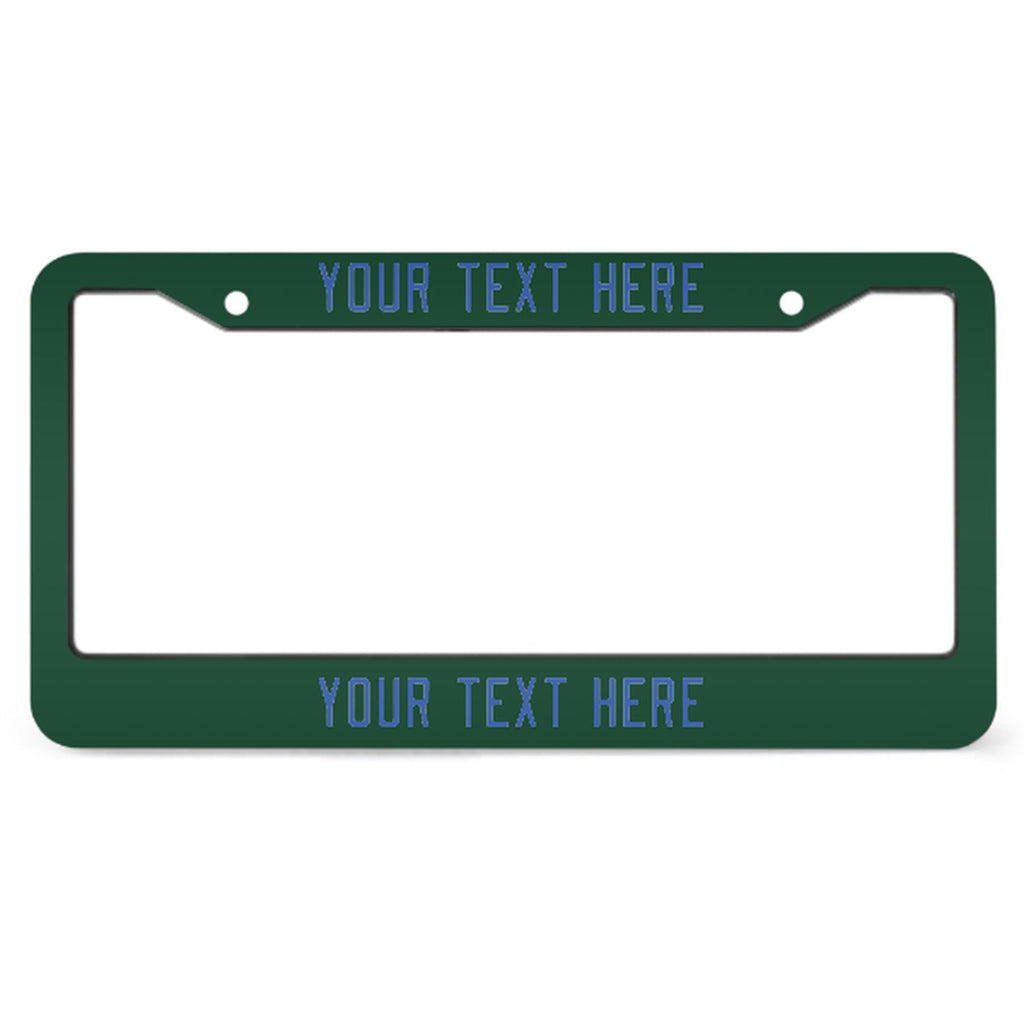 Custom Green Sky Blue License Plate Frame