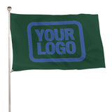 Custom Green Sky Blue Flag