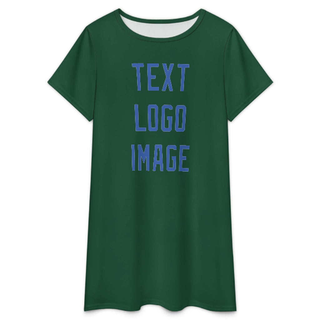 Custom Green Sky Blue Nachthemd