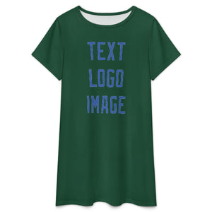 Custom Green Sky Blue Nachthemd