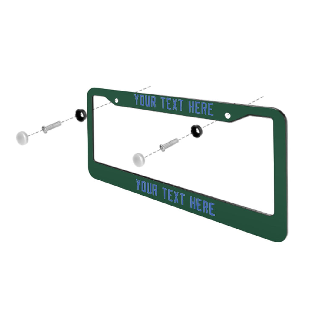 Custom Green Sky Blue License Plate Frame