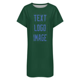 Custom Green Sky Blue Nachthemd