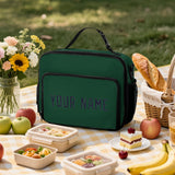 Custom Green Navy Lunch Bag