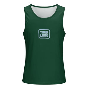 Custom Green Light Blue Men's Tank Top