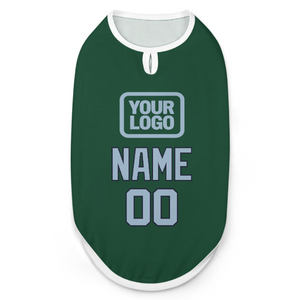 Custom Green Light Blue Pet Vest