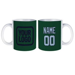 Custom Green Light Blue Mug