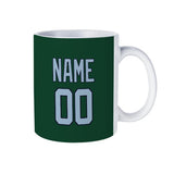 Custom Green Light Blue Mug