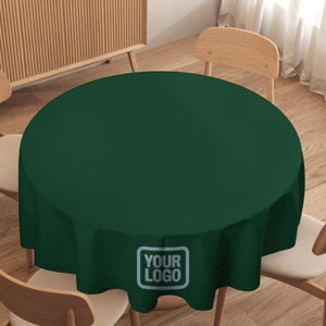 Custom Green Light Blue Round Table Cloth