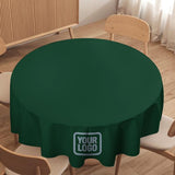 Custom Green Light Blue Round Table Cloth