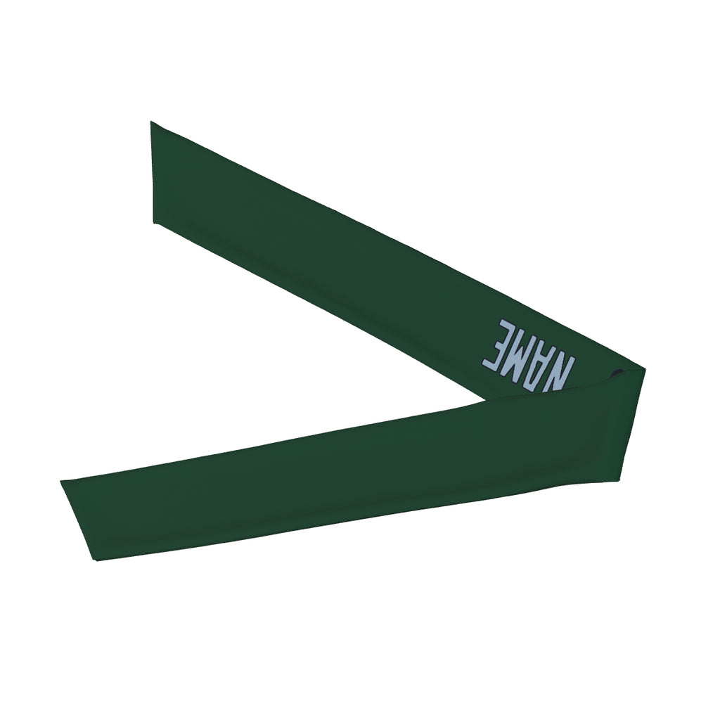Custom Green Light Blue Headband