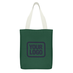 Custom Green Light Blue Canvas Tote Bag