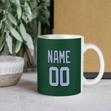 Custom Green Light Blue Mug