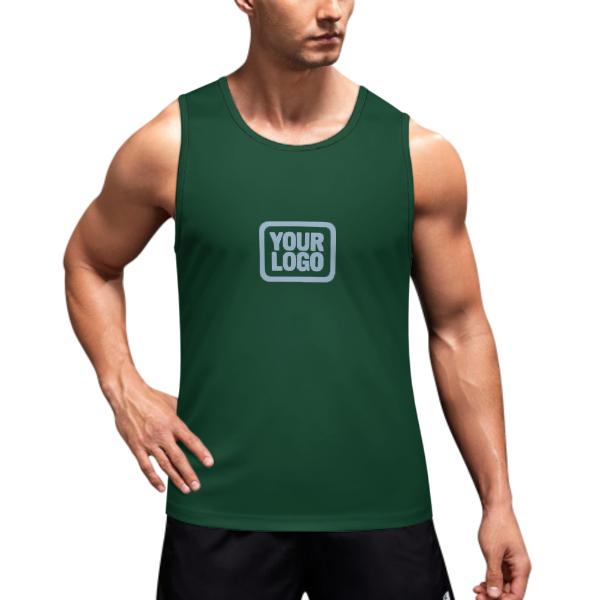 Custom Green Light Blue Men's Tank Top