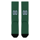 Custom Green Light Blue Knee-High Sock