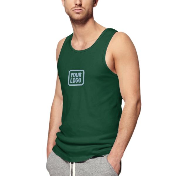 Custom Green Light Blue Men's Tank Top