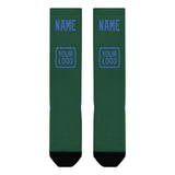 Custom Green Sky Blue Knee-High Sock