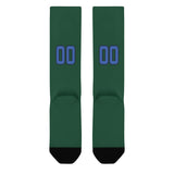 Custom Green Sky Blue Knee-High Sock