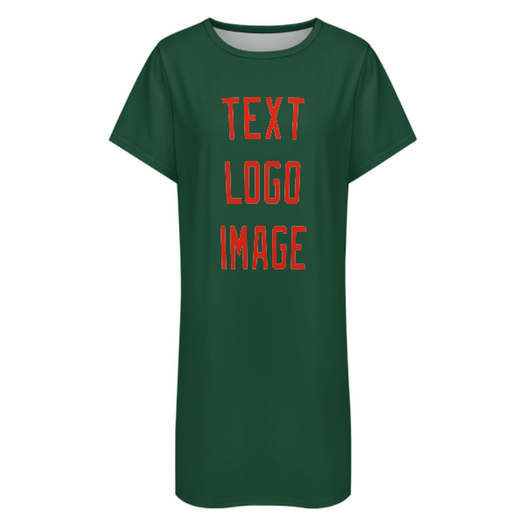 Custom Green Orange Red Nachthemd