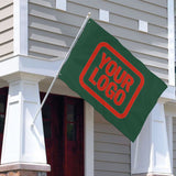 Custom Green Orange Red Flag