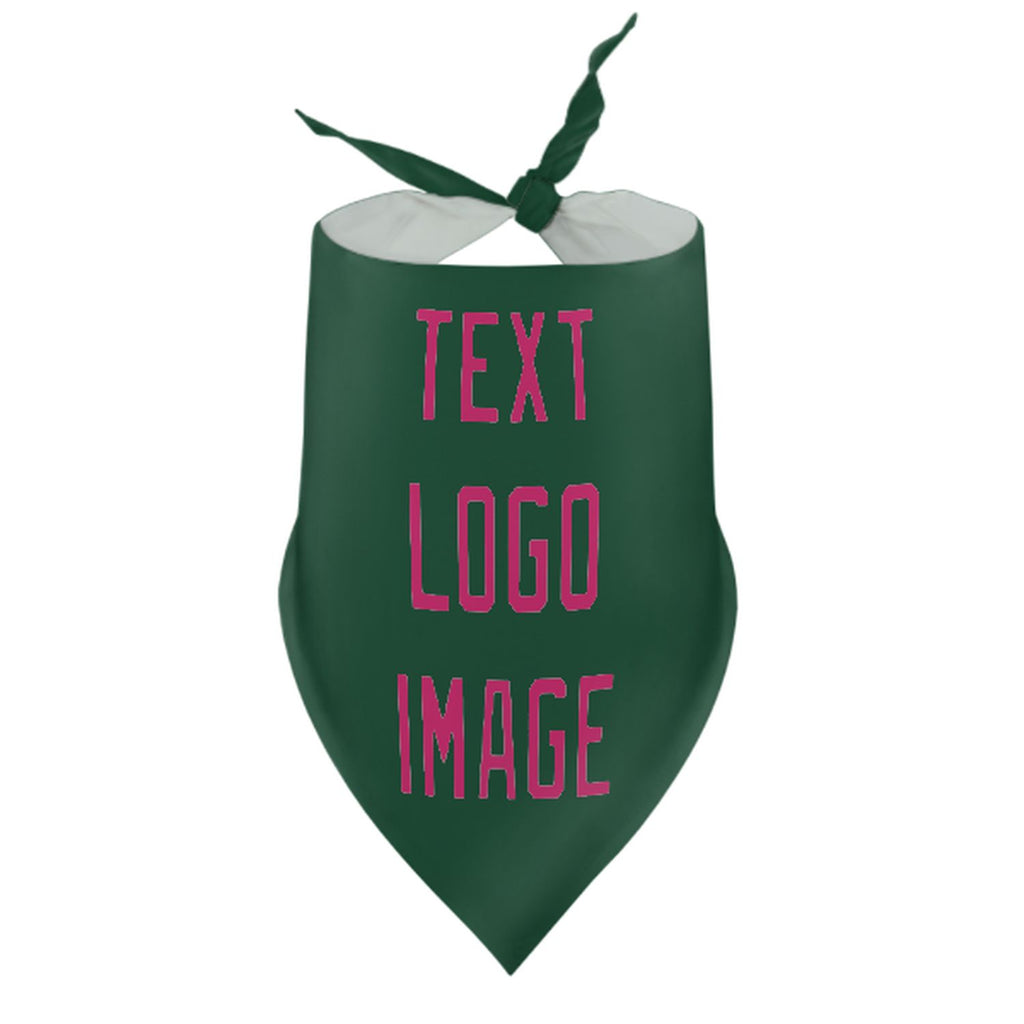 Custom Green Pink Pet Scarf