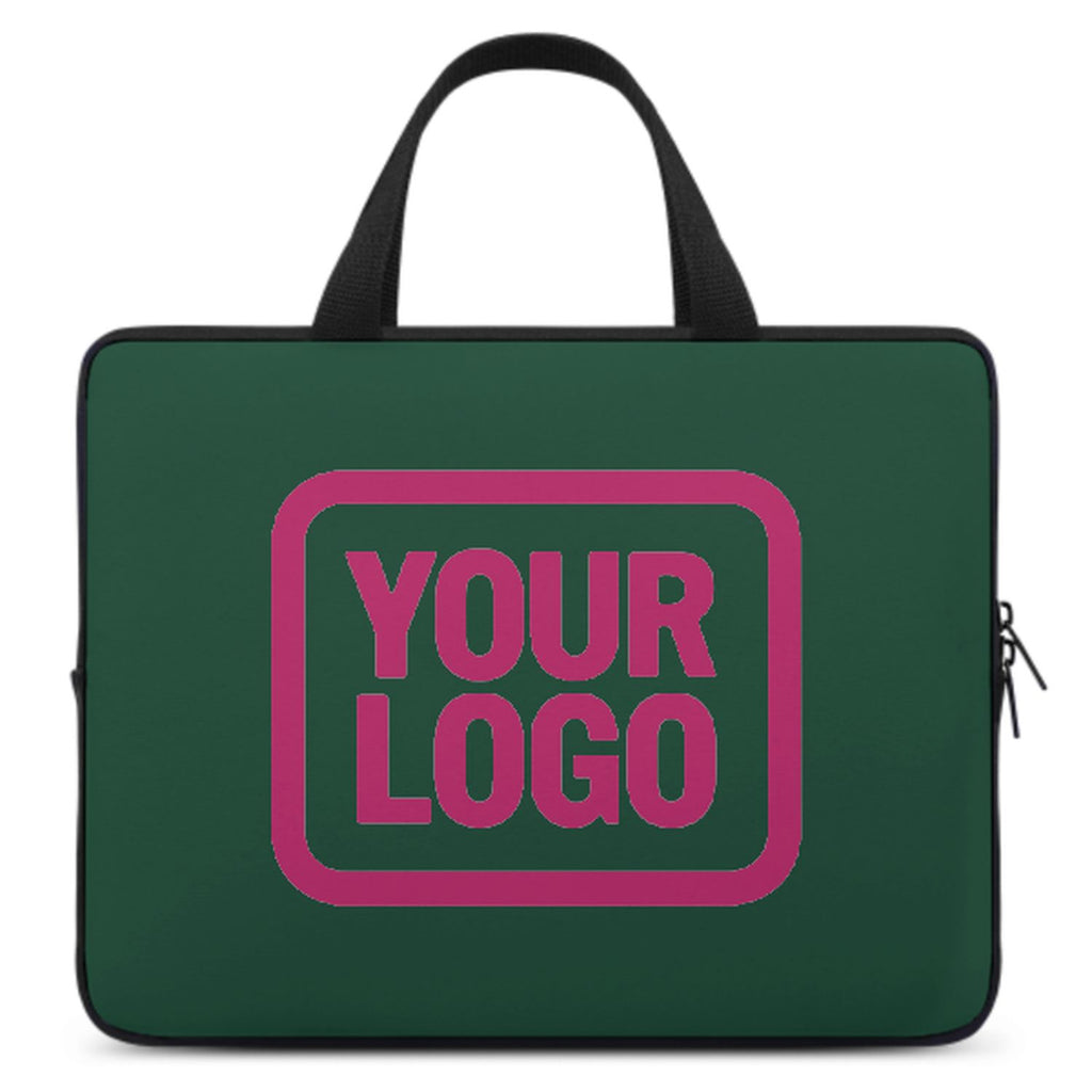 Custom Green Pink Laptop Bag