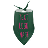 Custom Green Pink Pet Scarf