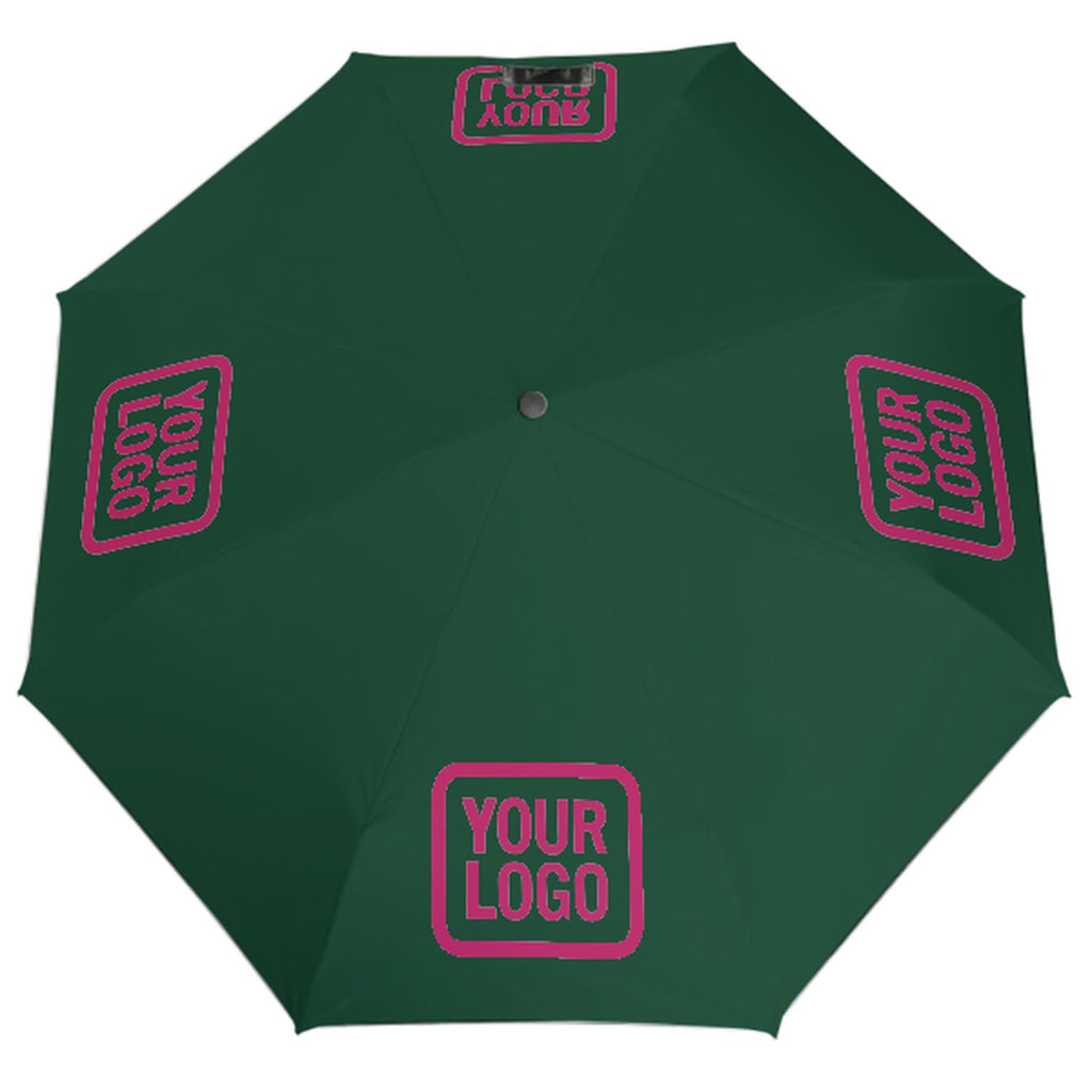 Custom Green Pink Automatic Umbrella