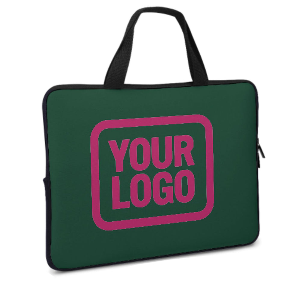 Custom Green Pink Laptop Bag
