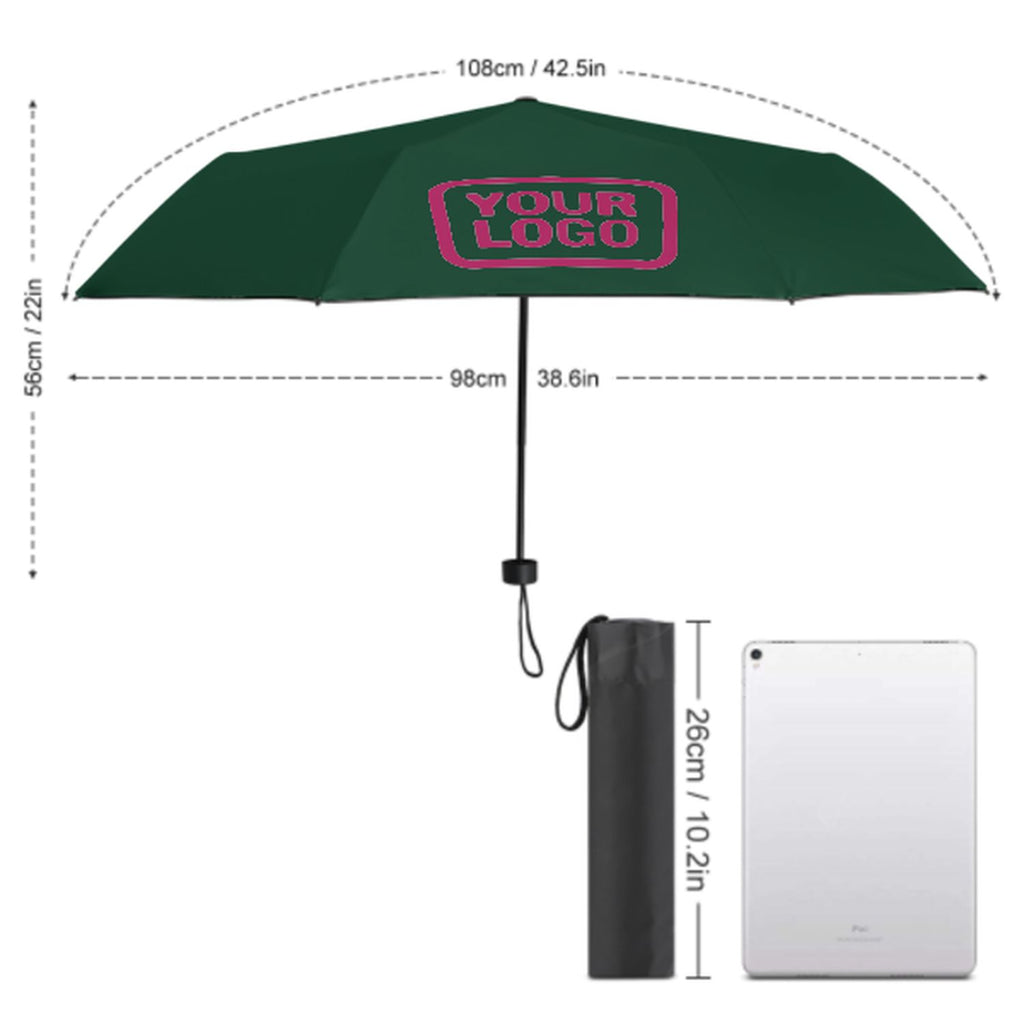 Custom Green Pink Automatic Umbrella