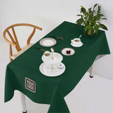 Custom Green Pink Square Table Cloth