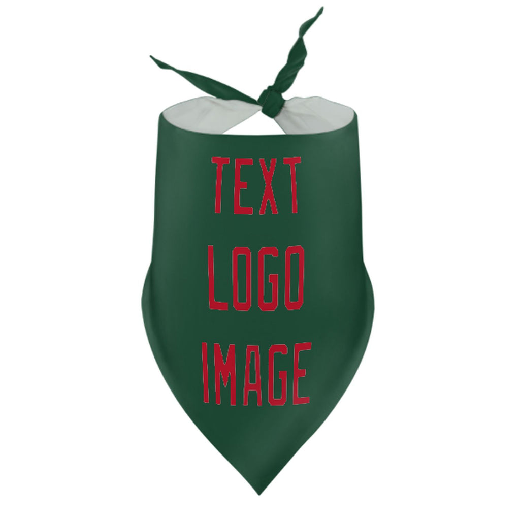 Custom Green Red Pet Scarf